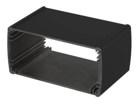Aluminum enclosure kit, (L x W x H) 169 x 100 x 82 mm, black, IP65, 84686100.HMT1