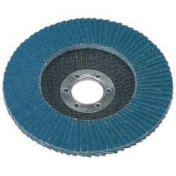 Sealey FD11580 Flap Disc Zirconium &#xD8;115mm 22mm Bore 80grit