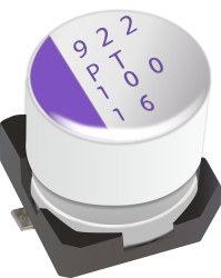 Kondensator stały 820μF 6.3V dc SMD Panasonic 8x11.9mm