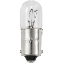 TRU COMPONENTS TC-12842720 Small tube bulb 24V 5W BA9s Warm white