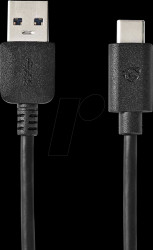 CCGW61600BK20 USB 3.0 cable, A connector &gt; C connector, 2 m, black