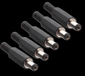 Opencircuit DC Plug male 2.1x5.5mm - 5 stuks