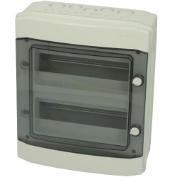 Fibox 7350005 MCE65 24M 319x144x384mm IP65 DINRail Polycarbonate Enclosure