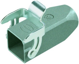 Grommet housing, size 3A, zinc die casting, M20, straight, longitudinal bow locking, IP44/IP65/IP67, 19200031750