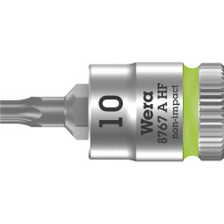 Wera 05003362001 8767 A HF TORX&#xAE; Zyklop Bit Socket - Hold Func 1/4&quot; TX 10 x 28mm