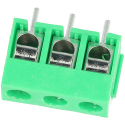 Złącze śrubowe ARK 3-pin 5.08mm KF301-3P zielone