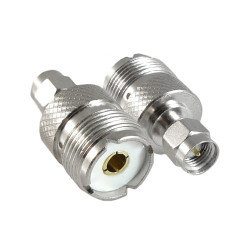 Adapter - przejściówka SMA wtyk / UHF gniazdo