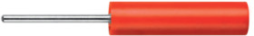 4 mm socket, pin connection, CAT II, red, LB 4-1.5 S NI / 20 / RT