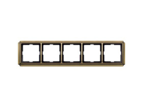 MERTEN ANTIQUE Ramka 5 pięciokrotna mosiądz antyk MTN483543 SCHNEIDER ELECTRIC