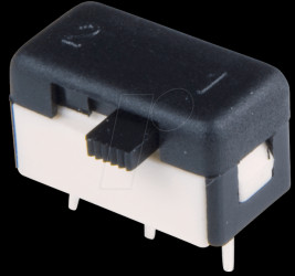 25539NA Slide switch, angled, pitch 5.08, 1 x ON-OFF-ON