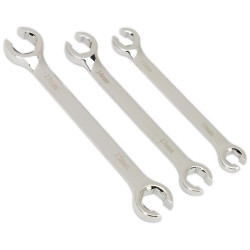 Sealey AK600 Flare Nut Spanner Set 3pc Metric