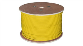 Kabel Utp Kat.6 U/Utp 4X2x0,57 B2ca Żółty Lsoh Alantec 100M