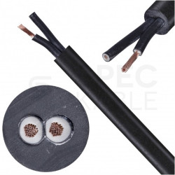 Kabel sterowniczy ziemny BiT 500 Black FR 2x1,5mm2 czarny 300/500V zasilający numerowany olejoodporny linka Bitner