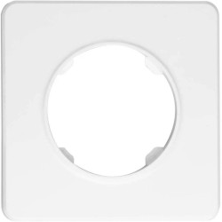 Ramka pojedyncza, plastikowa, biała, OVAL Electromalt, OVA1001W