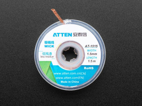 Adafruit Solder wick - 1.5mm wide and 1.5m / 5 feet long
