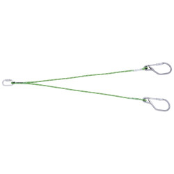 Linka ogranicznika upadku, Karabińczyk, Blokada Twist Lock, Podwójny