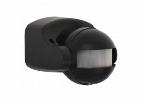 Czujnik ruchu z pionową regulacją 180° czarny
