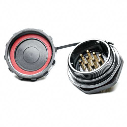 Złącze wielostykowe przemysłowe 10-pinowe Montaż tylny Gniazdo RS PRO