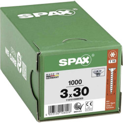 SPAX 1191010300305 Wood screw T-Star Plus Steel WIROX 3mm 30mm 1000 pcs