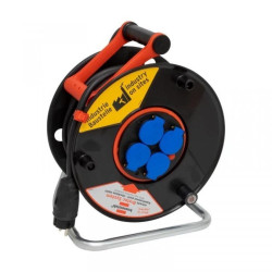 Przedłużacz bębnowy Bretec Brennensthul Akyga AK-CR-07 bryzgoszczelny 4 gniazda 3x2.5 mm IP44 25m