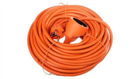 Przedłużacz Ogrodowy 1-Gniazdo Z/U 20M /H05vv-F 3X1,5/ Pomarańczowy P01120