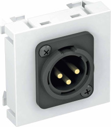 Nośnik multimedialny 3-biegunowy St m. Schraubanschl. OBO Bettermann, 6105262, aluminiowy, (S x W x G) 45 x 45 x 9 mm