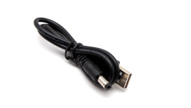 Przewód zasilający USB A - wtyk męski 2.1 x 5.5 mm, 0.5 m długości