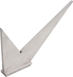 EQUERRE DOUBLE ONGLET A CHAPEAU 150 MM