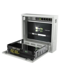 MIRSAN Obudowa DVR dla rejestratorów 2U 580/550/200mm (drzwi pełne) czarna