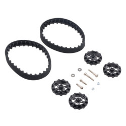 Zestaw kół gąsienicowych 30T - czarne - Pololu 3033