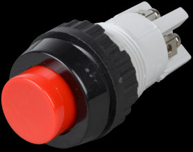 1.01.102.011/0301 Button, NO/NC, 250 V, 2 A, Ø 18.2 mm, red