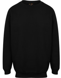 Sweter, Unisex, M, Czarny, Poliester, Bawełna