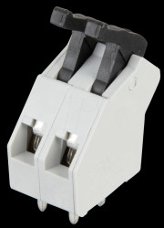 AST0450204 2-pin spring loaded terminal, 5-mm pin spacing, 45°
