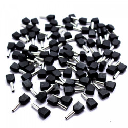 TULEJKA KABLOWA IZOLOWANA PODWÓJNA 2x1,5 mm TULEJKI PODWÓJNE 1,5mm 100szt