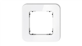 Icon Ramka Uniwersalna Pojedyncza Zaokrąglona - Efekt Szkła (Ramka: Biała...