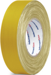 Fabric tape, 19 x 0.31 mm, cotton, yellow, 50 m, 712-00502