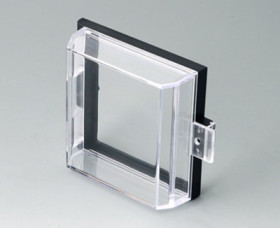 Protective cover, PC, (L x W) 72 x 72 mm, transparent, B6123533