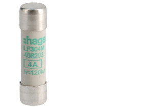 Wkładka bezpiecznikowa cylindryczna CH-10 10x38mm aM 4A 500VAC LF304M HAGER