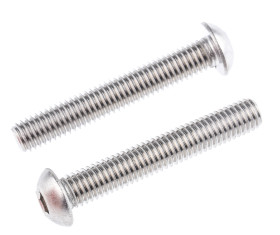 Śruba imbusowa M8 długość 50mm Gniazdo sześciokątne wypukłe Stal nierdzewna RS PRO