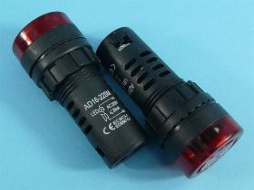 230V 22/28mm RED MIG. Z BUZZEREM