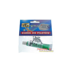 Gumki do pilotów z klejem 100 Sztuk, Guma przewodząca Zestaw z klejem