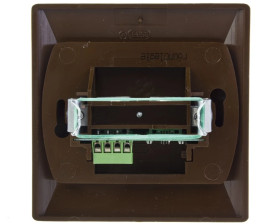 AKCENT Gniazdo telefoniczne podwójne RJ11 równoległe brązowe GPT-2AR/24