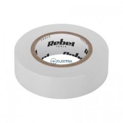 Taśma izolacyjna PVC Rebel 0,13x19mm dł.9,14m biały