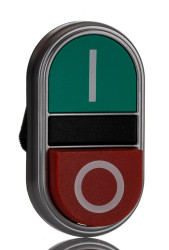 Przycisk, IP66, IP67, IP69K, kolor: Zielony, czerwony, Lovato, Platinum