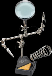 76560 PCB holder, with 2 arms, soldering iron holder