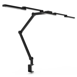 Lampa biurkowa LED z podstawą - profesjonalna z regulacją barwy i jasności - liniowa 105cm - 4 ramiona - 1300lm - czarna - FDDL1