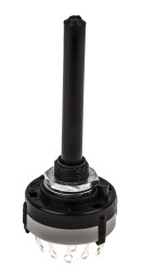 Przełącznik obrotowy, 3PST, 150 mA przy 250 V AC, 250 V dc, 250V ac, 4-położeniowy, Lorlin