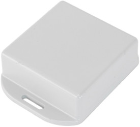 PC miniature enclosure, (L x W x H) 60 x 60 x 22 mm, light gray (RAL 7035), IP68, 1551WTFLGY