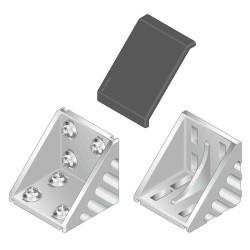 Część łącząca Nasadka ochronna kątowa Rozmiar rowka 10mm Bosch Rexroth Uchwyt złącza i łączenie Rozmiar gwintu M4