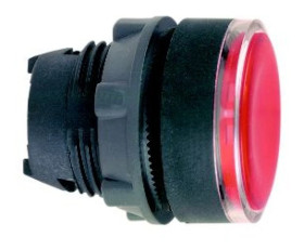 Napęd przycisku kryta czerwony podśw. O22 push-push zing. LED ZB5AH043